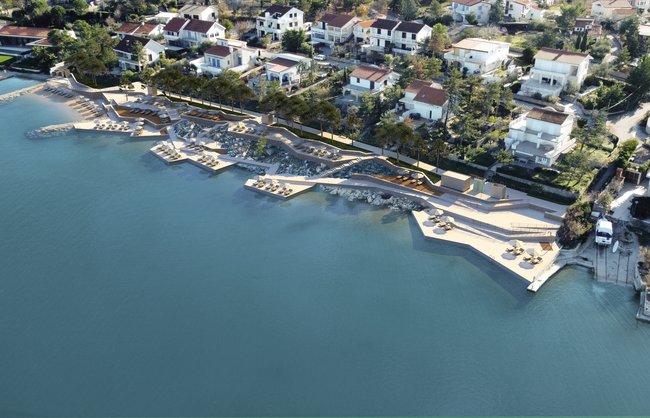 Beach redevelopment at Klimno